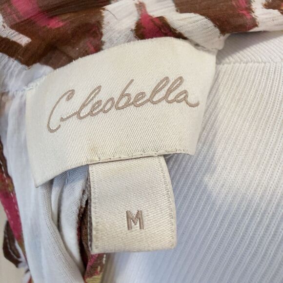 Cleobella Cecilia Ankle Dress Shea M Floral Chiffon Boho Maxi Slit Wedding Guest - Picture 3 of 16